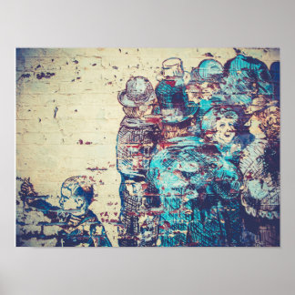 Poster Arte Vintage do Edifício Port Townsend Hastings