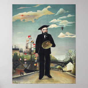 Poster Arte Vintage Henri Rousseau Paris Torre Eiffel