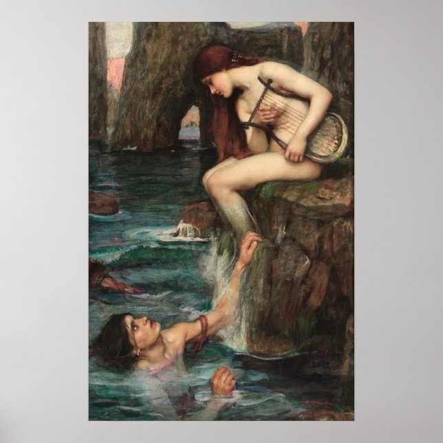 Poster Arte Vintage John William Waterhouse (Frente)