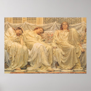 Poster Arte Vitoriana, Sonhadores por Albert Joseph Moore