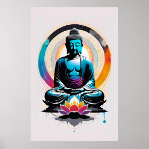 Poster Arte Zen do Buda