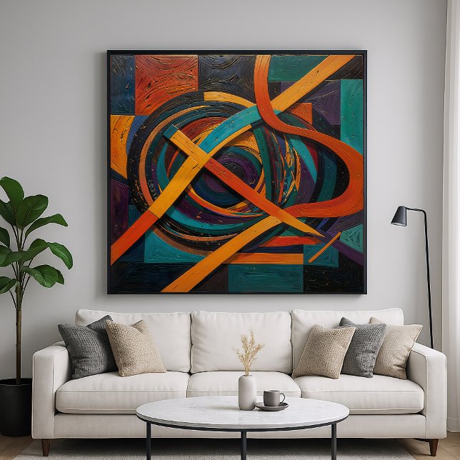 Poster Artefato - Design de Arte Geométrico (Criador carregado)