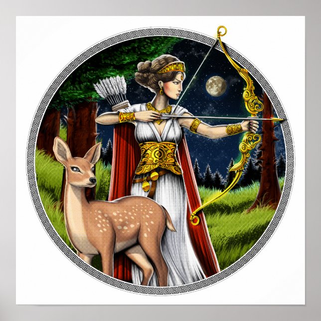 Poster Artemis Grego Hunter Goddese (Frente)