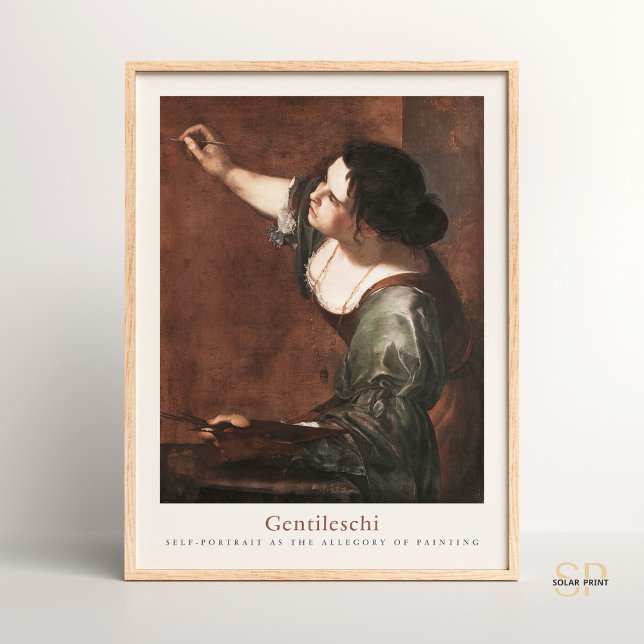 Poster Artemisia Gentileschi Autoretrato Arroco (Criador carregado)