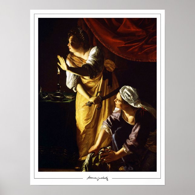 Poster Artemisia Gentileschi Zedign Cartaz de Arte #75 (Frente)