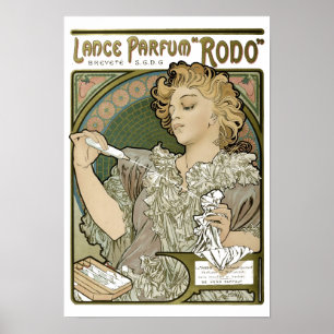 Poster Artéria Vitoriana Nouveau Alphonse Mucha Perfume A