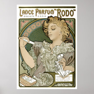 Poster Artéria Vitoriana Nouveau Alphonse Mucha Perfume A