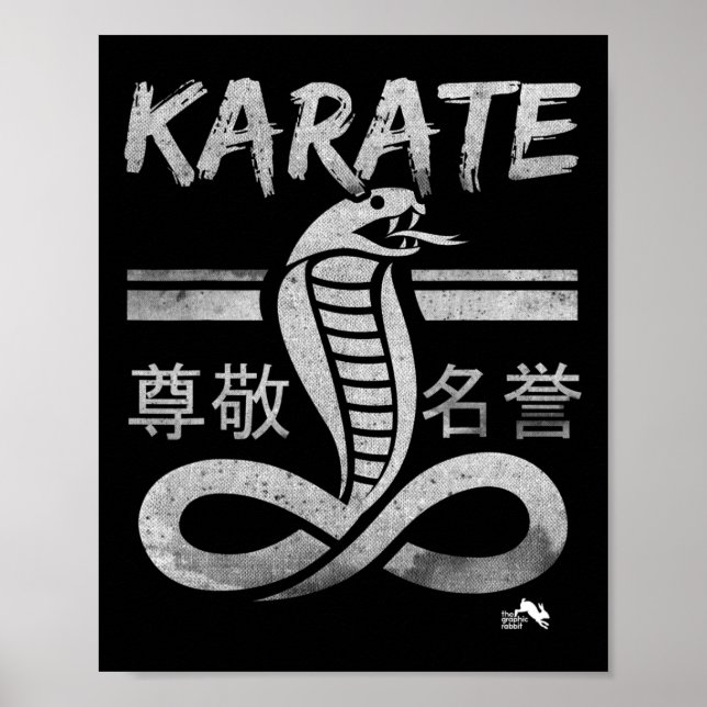 Poster Artes Marciais Caratê Cobra (Frente)