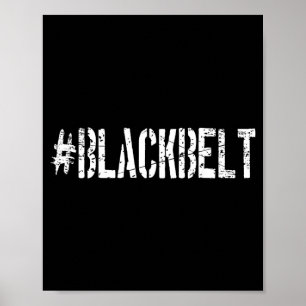Poster Artes Marciais Caratê Faixa Preta