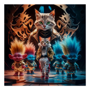 Póster Artes Marciais Conhecem Estilo de Rua - Kitten Car