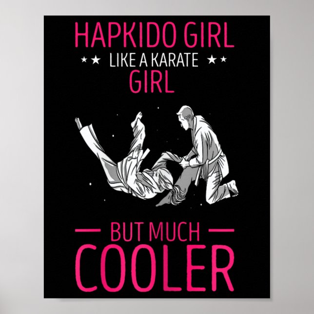 Poster Artes Marciais Coreanas Hapkido Jogam Como Um K (Frente)