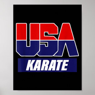 Poster Artes Marciais de Karatê 2021 EUA Equipe