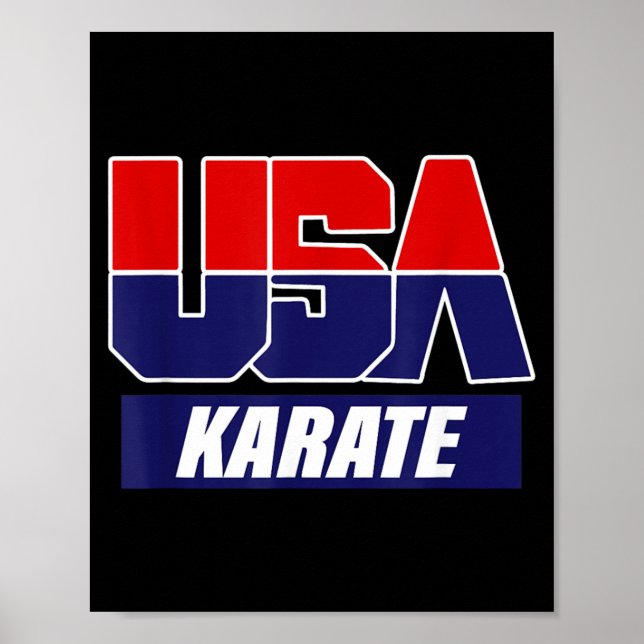 Poster Artes Marciais de Karatê 2021 EUA Equipe (Frente)