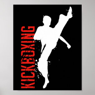 Poster Artes Marciais de Kickboxing