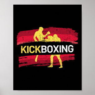 Poster Artes Marciais de Kickboxing