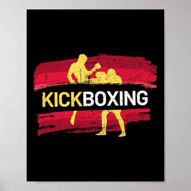 Poster Artes Marciais de Kickboxing (Frente)