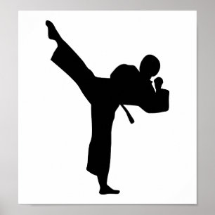 Póster Artes marciais do karaté