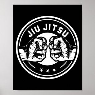 Poster Artes Marciais Engraçadas de Jiu Jitsu Brasileiro