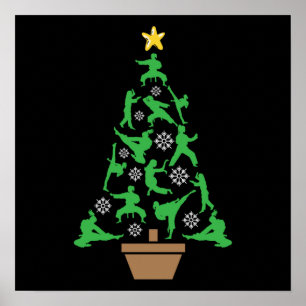 Poster Artes marciais femininas - Árvore de Natal de Kara