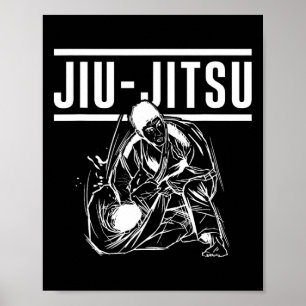 Poster Artes Marciais Ju Jutsu Cinto de Artes Marciais Ja