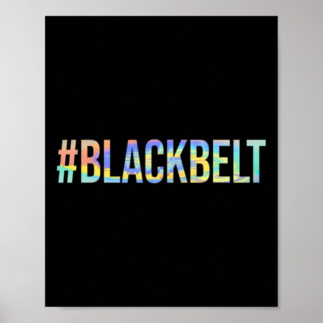 Poster Artes marciais Karate Black Belt #blackbelt (Frente)