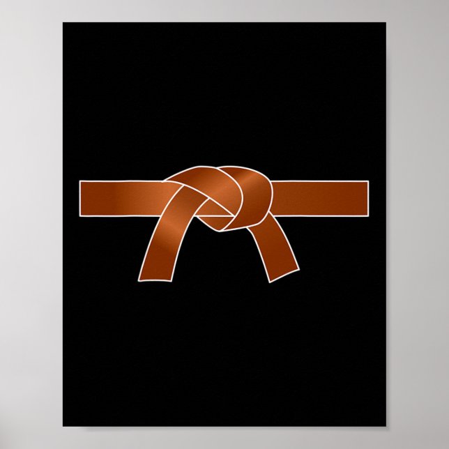 Poster Artes marciais Karate Brown Belt Gift (Frente)