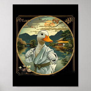 Poster Artes marciais Karate Duck Sunset Garden Mma Taekw