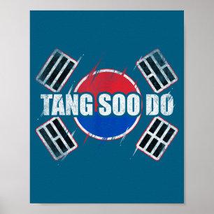 Poster Artes Marciais Legais Silhueta Tang Soo