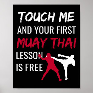 Poster Artes Marciais Muay Thai Engraçado Comt Esportes A