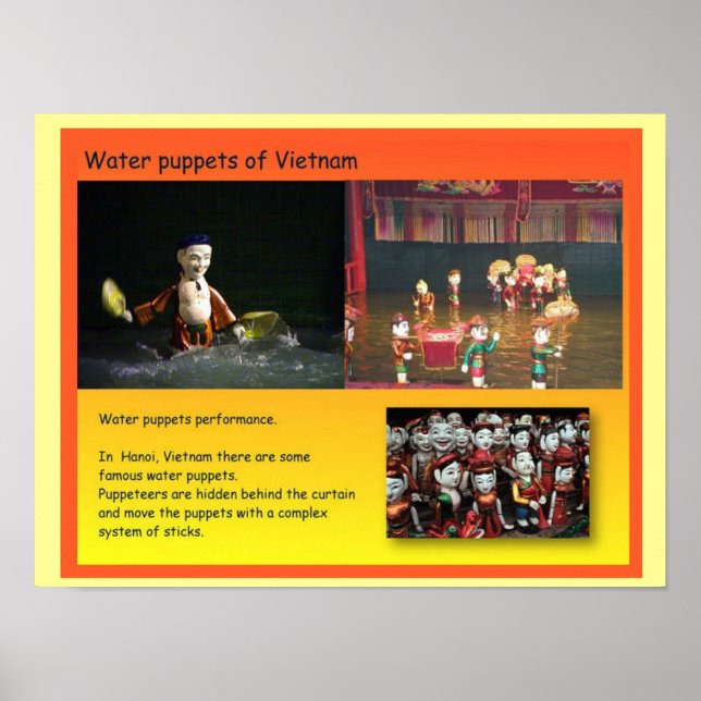 Poster Artes performativas, marionetas vietnamitas (Frente)