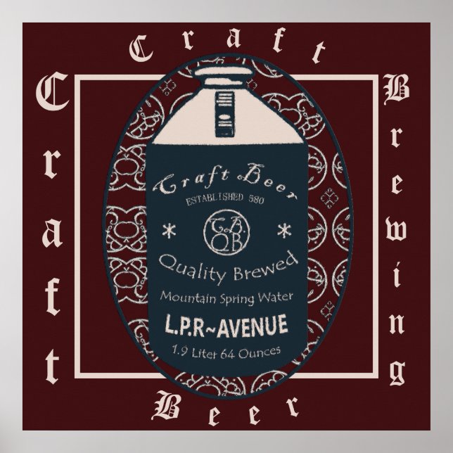 Poster Artesanato De Cerveja (Frente)