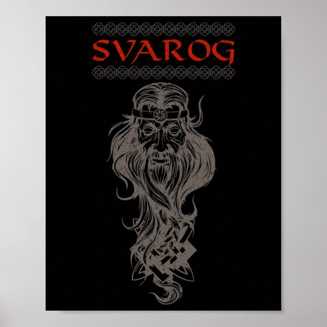 Poster Artesanato de Ser Celestial Eslavo Pagão Eslavos P (Frente)