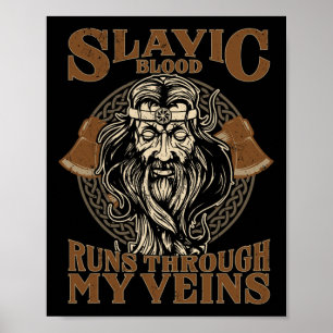 Poster Artesanato de Ser Celestial Eslavo Pagão Eslavos P