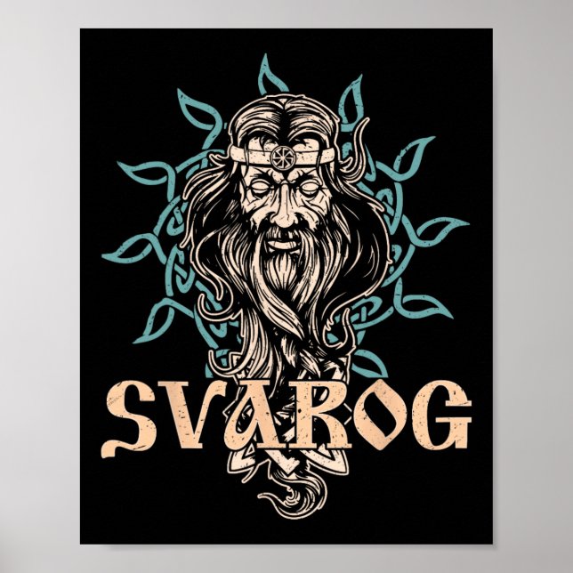 Poster Artesanato de Ser Celestial Eslavo Pagãos Eslavos  (Frente)