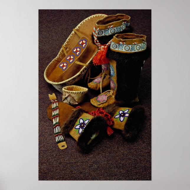 Póster Artesanato índio pelos índios Athabaskan, (Frente)