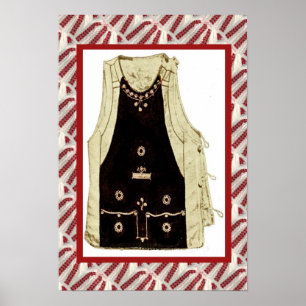 Póster Artesanato romeno, bordado sobre o vestido