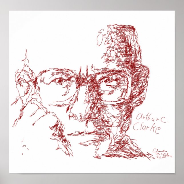 Póster arthur c. Clark (Frente)