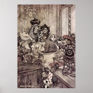 Poster Arthur Rackham Alice No País Das Maravilhas