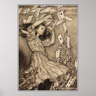 Poster Arthur Rackham Alice No País Das Maravilhas