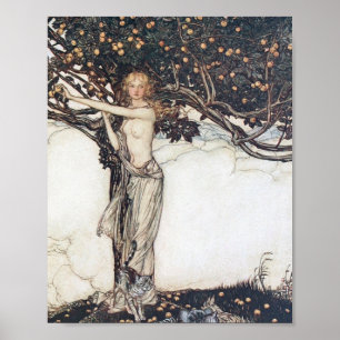 Poster Arthur Rackham Freya, O Justo