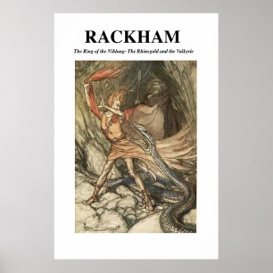 Poster Arthur Rackham - O Anel do Niblung