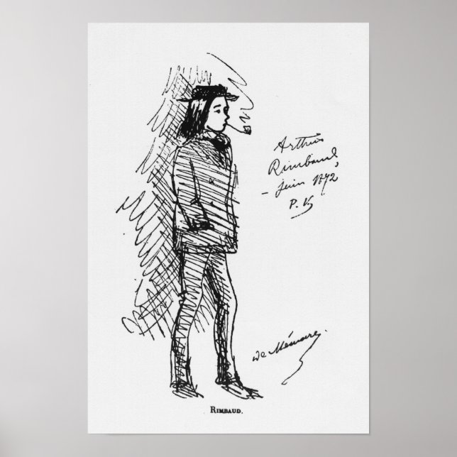 Poster Arthur Rimbaud junho 1872 (Frente)