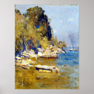 Poster Arthur Streeton de meu acampamento (angra de
