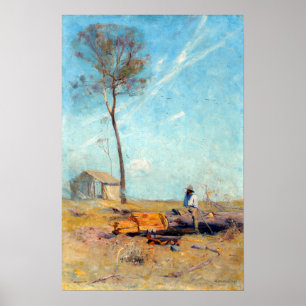 Poster Arthur Streeton O Seletor Hut Whelan