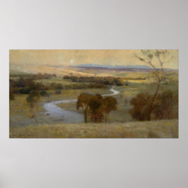 Póster Arthur Streeton - 'Still_glides_the stream, e_sh