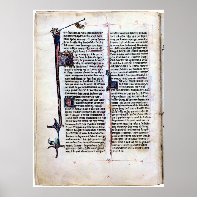 Poster Arthurian Romance Página iluminada. (Frente)