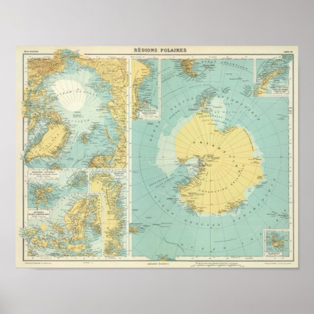 Póster Ártico, Antártica (Frente)