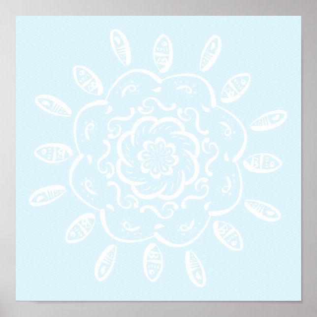 Póster Ártico Mandala (Frente)