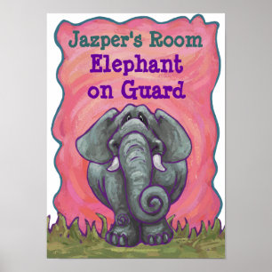 Poster Artigos de papelaria do elefante