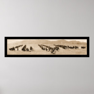 Póster Artilharia El Paso TX Huge Foto 1916